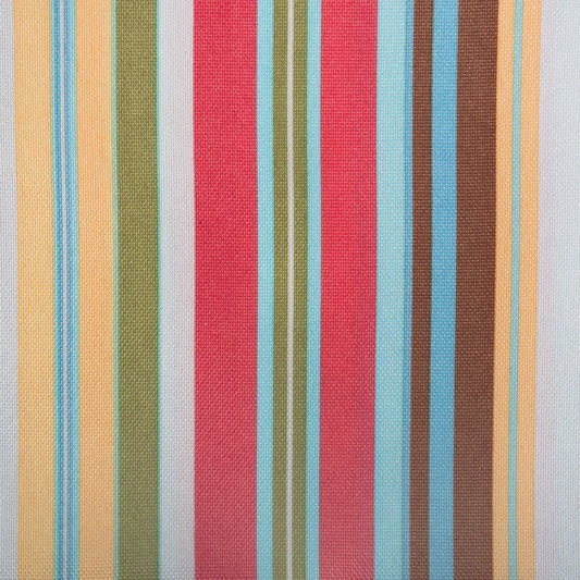 DII 100% Polyester, Spill Proof and Waterproof, Machine Washable, Tablecloth for Outdoor Use, 60x84, Warm Summer Stripe, Seats 6 to 8 People