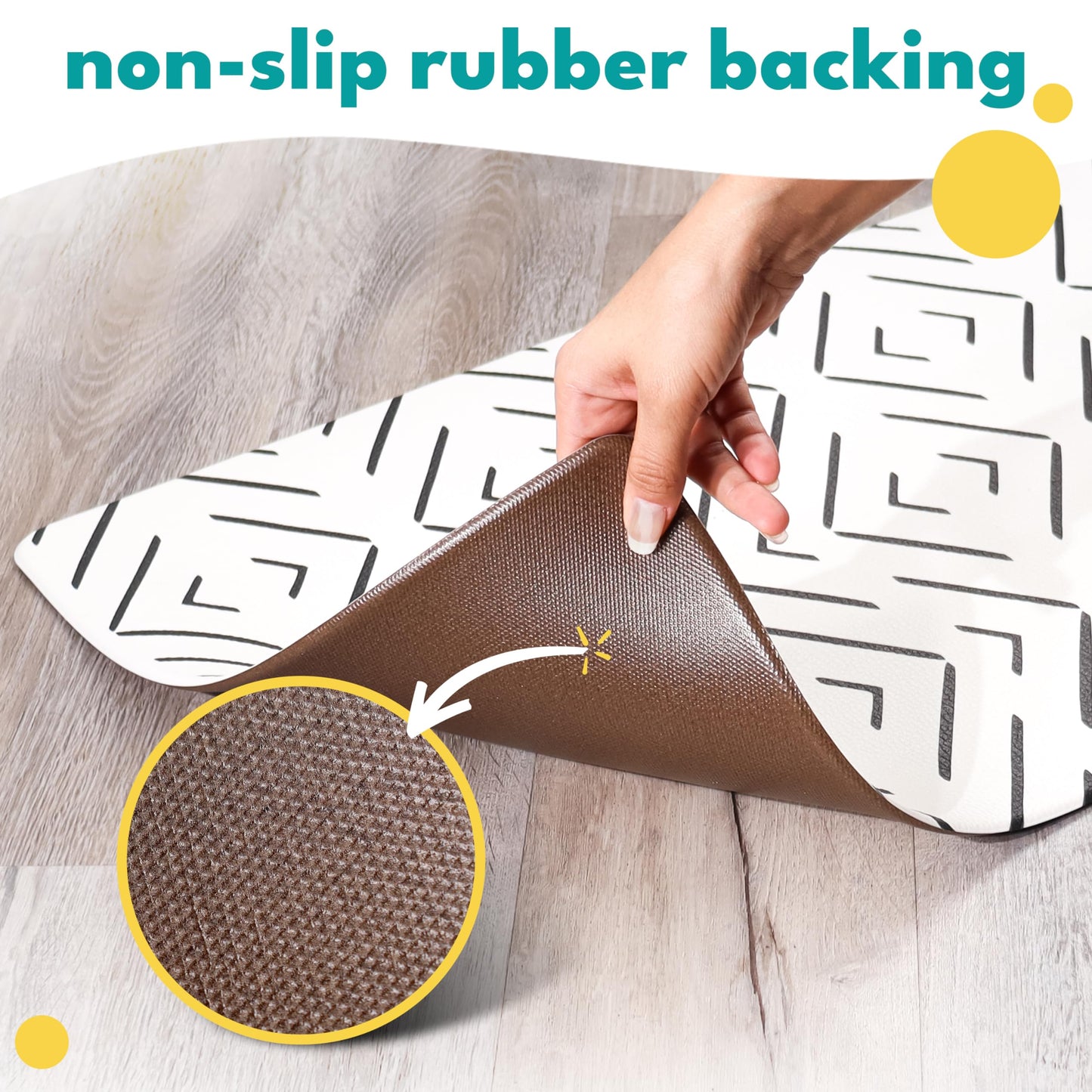 NALALAS Dog Mat for Food and Water, Cat Feeding Mat | Waterproof Dog Bowl Mat | Non-Slip Pet Food Mat for Floors | Pet Mats for Food and Water | Easy to Clean