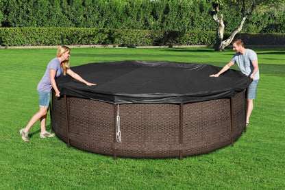 Bestway | Round Pool Cover for Above Ground Pools, 3.66m, Black