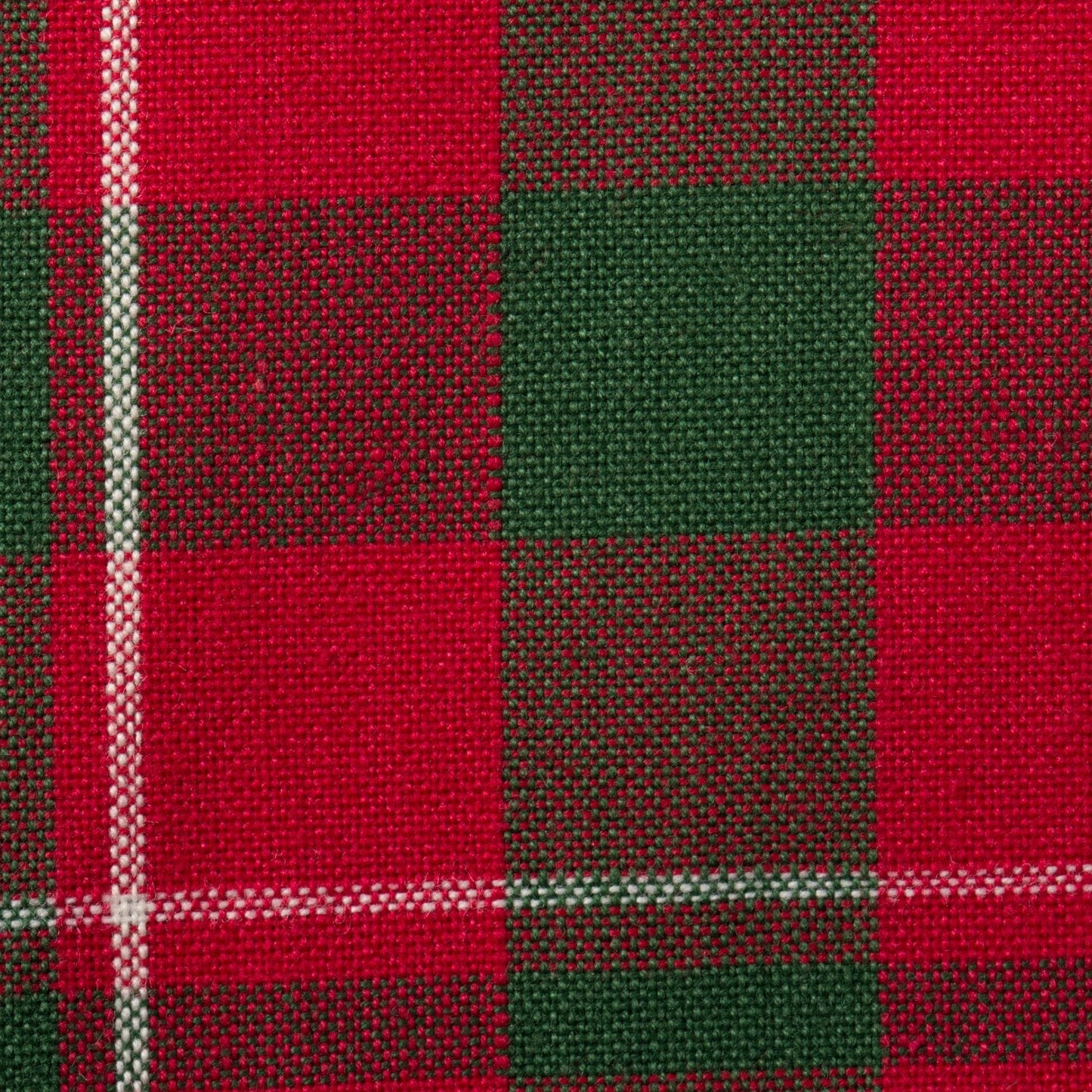 DII Holiday Dining Table Linen Collection Tartan Holly Plaid, Round Christmas Tablecloth, 70" Round, Red & Green