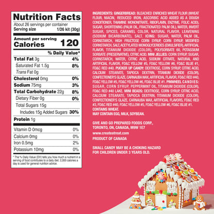 NABISCO Create-A-Treat E-Z Build Gingerbread House Decorating Kit, Holiday Gift, 27.3 oz + Bonus OREO Mini Cookie Snack Pack