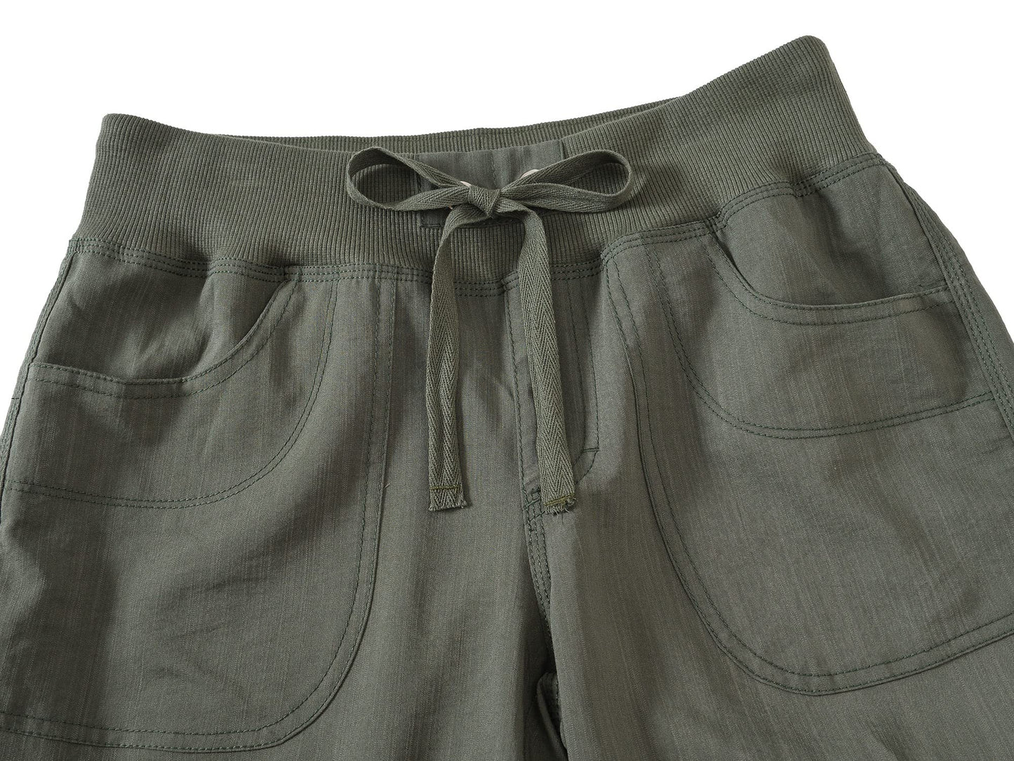 MoFiz Women's Capris Cargo Hiking Pants Lightweight Quick Dry Running Athletic Outdoor Summer Shorts for Women Button Pockets Ginger XS