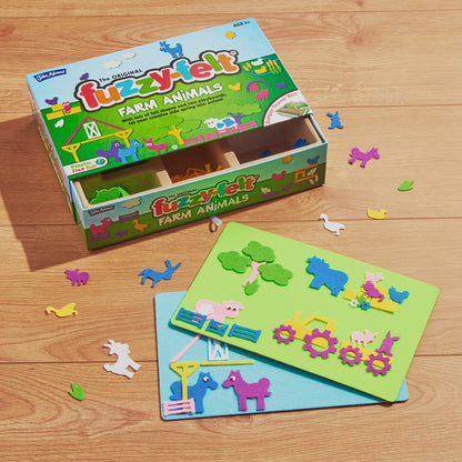 John Adams | The Original Fuzzy-Felt: Farm Animals - Let your creative side spring into action | Preschool toy| Ages 3+