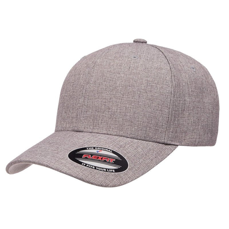 Flexfit Men's Heatherlight Cap Hat, Melange Grey, L/X-Large