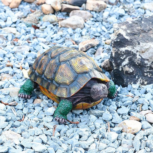 Turtle Statue,Resin Garden Sculpture Indoor/Outdoor Yard Lawn Ornament,Home Decor (Extra Large)