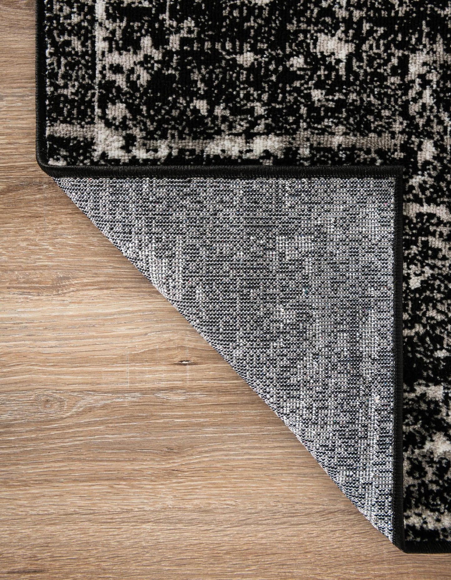 Unique Loom Sofia Collection Area Rug - Casino (10' x 13' Rectangle, Black/ Ivory)
