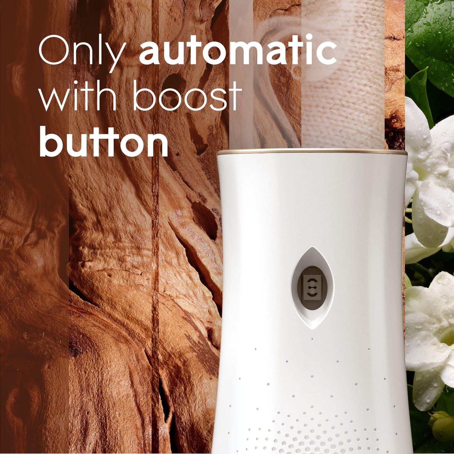 Glade Automatic Air Freshener Refills, Room Spray & Odour Eliminator, Sandalwood & Jasmine, Pack of 4 (4 x 269 ml)