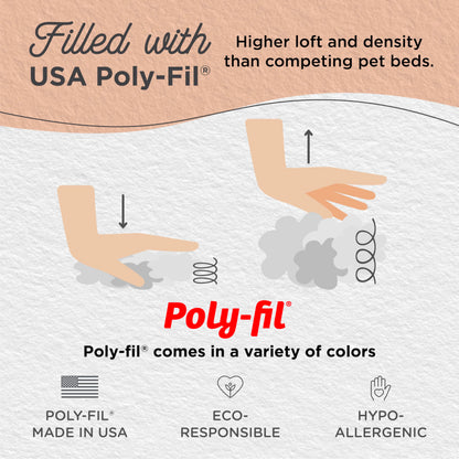 Best Friends by Sheri The Original Calming Donut Cat and Dog Bed in Lux Fur Oyster, Small 23x23