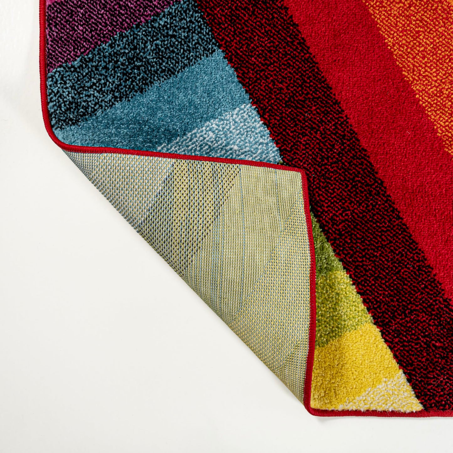 JONATHAN Y Retro Rainbow Stripe Multi Indoor Area Rug 8x10, Contemporary, Casual, Coastal, Easy-Cleaning for Living Room, Bedroom, Kitchen, Pet Friendly, Non-Shedding (DZC102A-8)