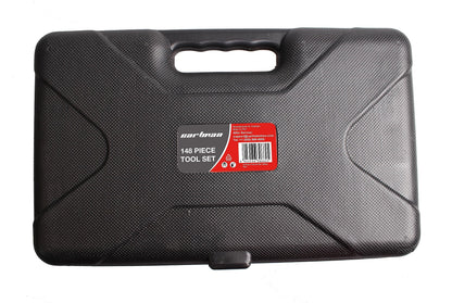 CARTMAN 148 Piece Automotive and Household Tool Set Perfect for Car Enthusiasts and DIY Home Repairs