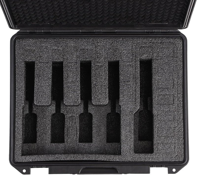 Gun Case for 3/5/8 Handguns - Hard Shell Pistol Carrying Case, IP67 Waterproof, TSA Approved Lockholes | Fits Glock, Beretta, S&W, Sig Sauer