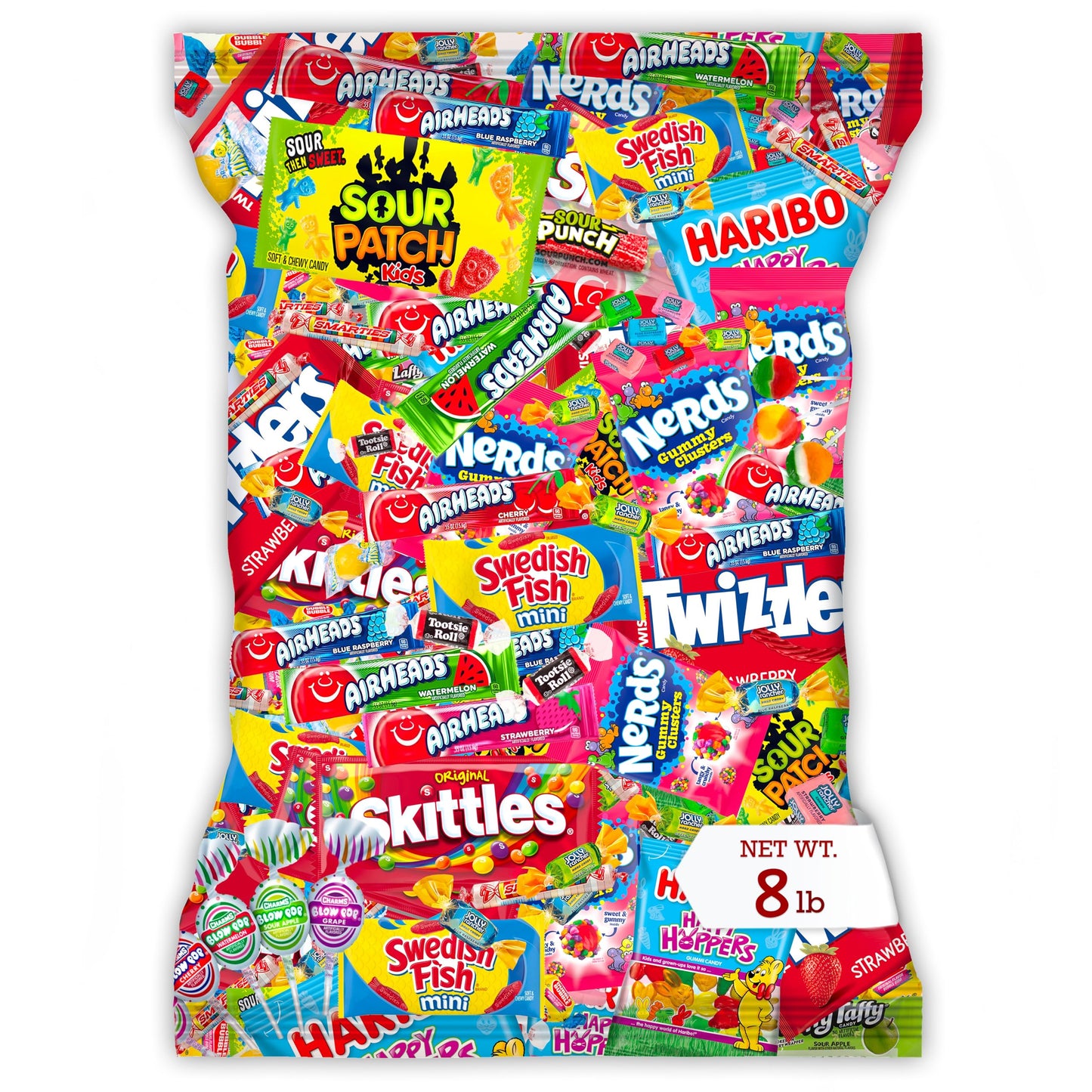 Bulk Candy Variety Pack - 8 lb Candy - Candy Bulk Individually Wrapped Candy- Halloween Candies - Trick Or Treat Candies - Piñata Filler Stuffers - Pinata Candy Stuffers - Candy Party Favors