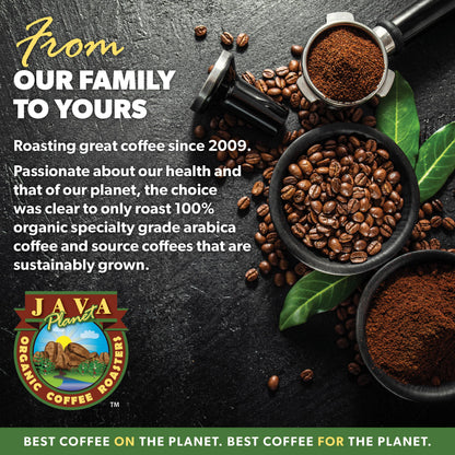 Low Acid Organic Coffee – Whole Bean, Mold-Free & Stomach Friendly by Java Planet, Colombian Single Origin Coffee, Medium Dark Roast, Smooth Full Flavored, 1LB Bag