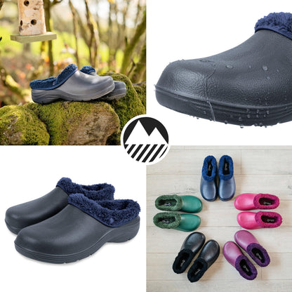 Lakeland Active Lorton Men's Fleece Lined Garden Clogs - Oxford Blue - 9 UK
