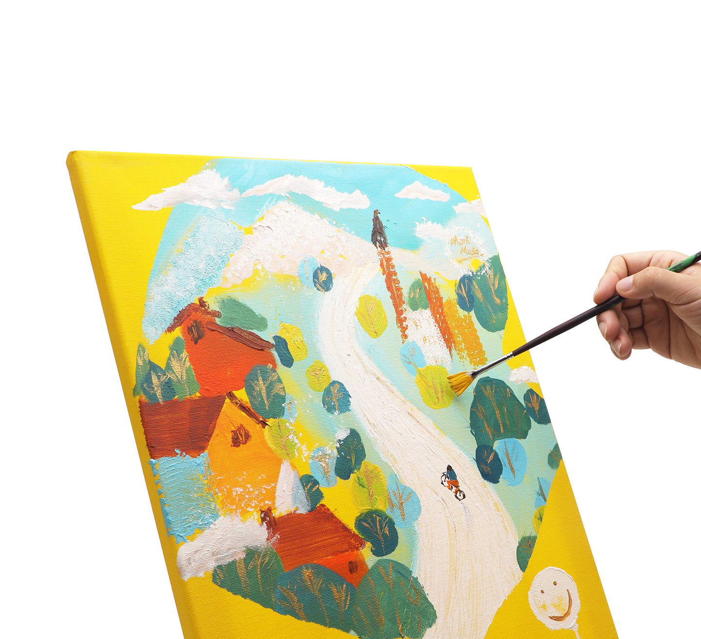EXERZ 80x100cm Canvas Deep Edge 4pk, 3D Artist Framed 3.8cm 380GSM Pre-Stretched 100% Cotton/Blank/Triple Primed/Acid Free/Medium Grain, Acrylic & Oil (80x100cm 4pk)