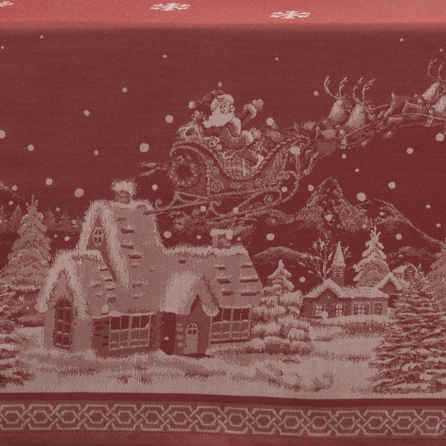 Benson Mills Engineered Jacquard Heavyweight Fabric Table Cloth, Holiday, Winter, and Christmas Tablecloth (Christmas Story, 60" x 84" Rectangular)