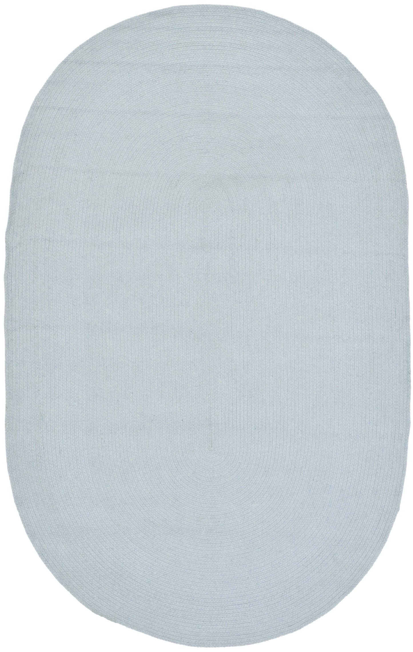 SAFAVIEH Braided Collection 4' x 6' Oval Light Blue BRD176A Handmade Country Cottage Reversible Cotton Area Rug