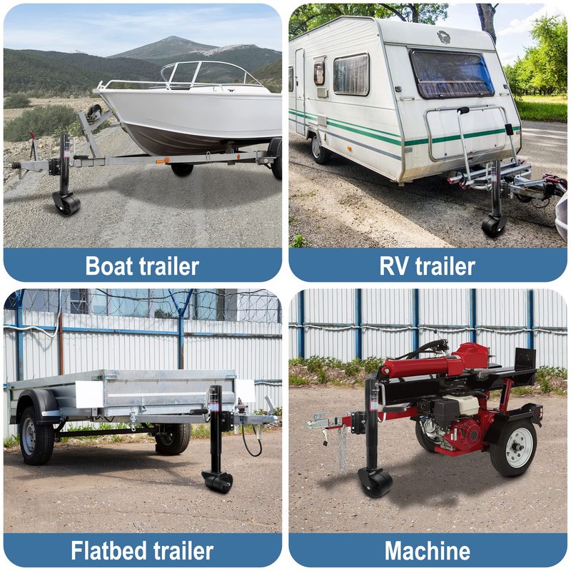Aukayne Boat Trailer Jack with Wheel Swivel- 2000 LBs 12" Lift Heavy Duty