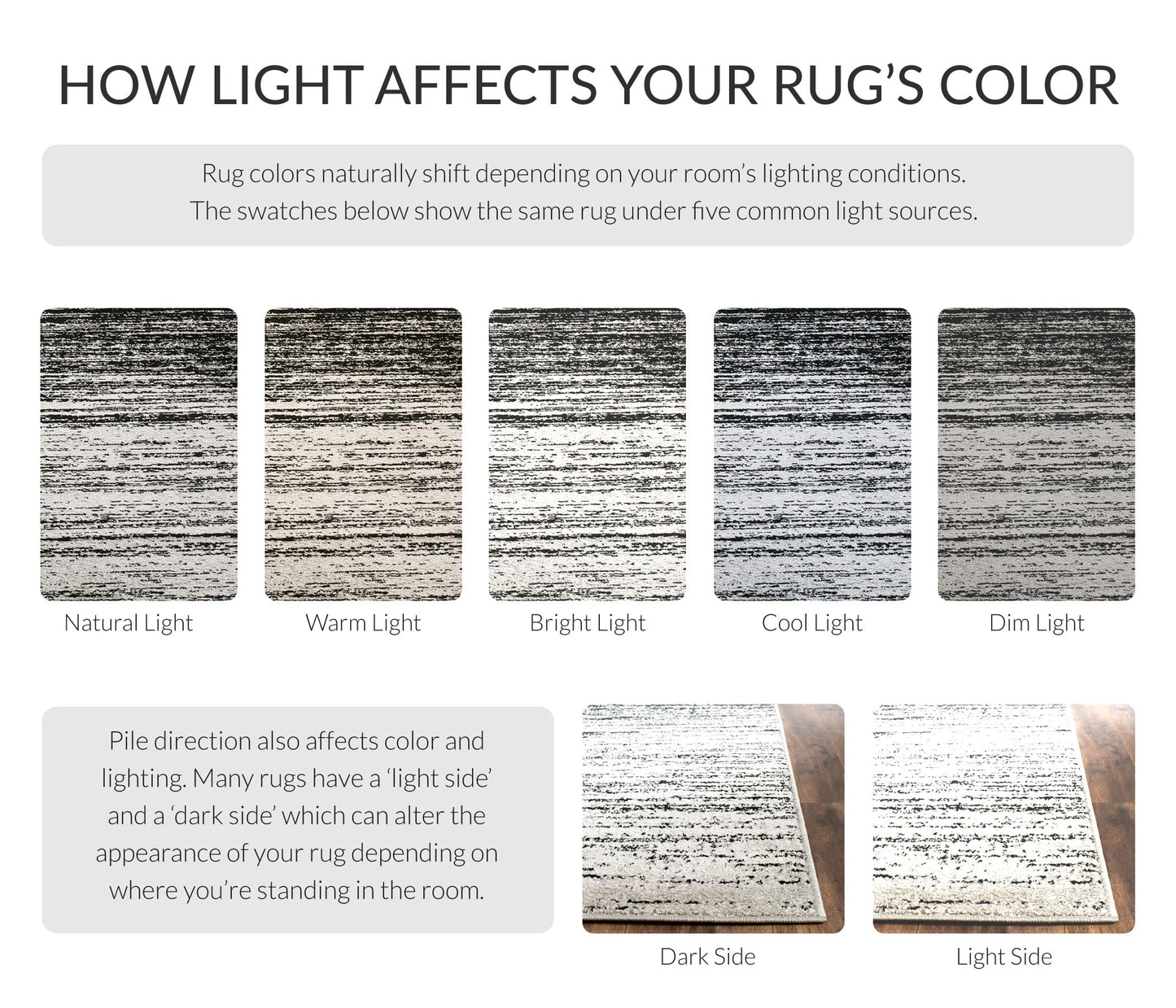SAFAVIEH Area Rug 9x12 - Adirondack Collection - Large - Silver & Black, Modern Ombre Design, Non Shedding & Easy to Clean, Ideal for Living Room, Bedroom, Office, Dining Space (ADR113A)