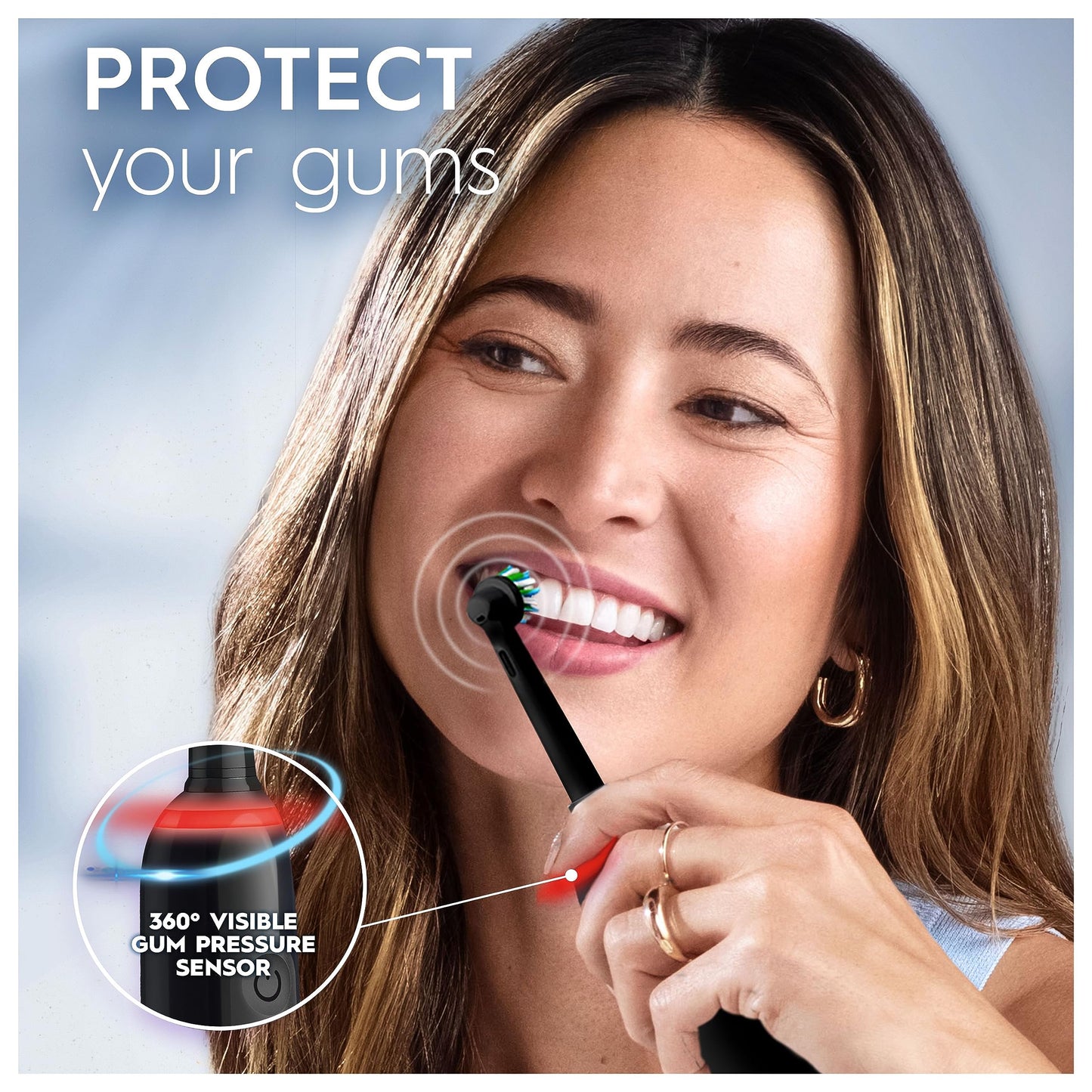 Oral-B Pro 3 2x Electric Toothbrushes For Adults, Gifts For Women / Men, 2 Handles & 2 Cross Action Toothbrush Heads, 3 Modes, Teeth Whitening, 2 Pin Plug, 3900, Black & Pink