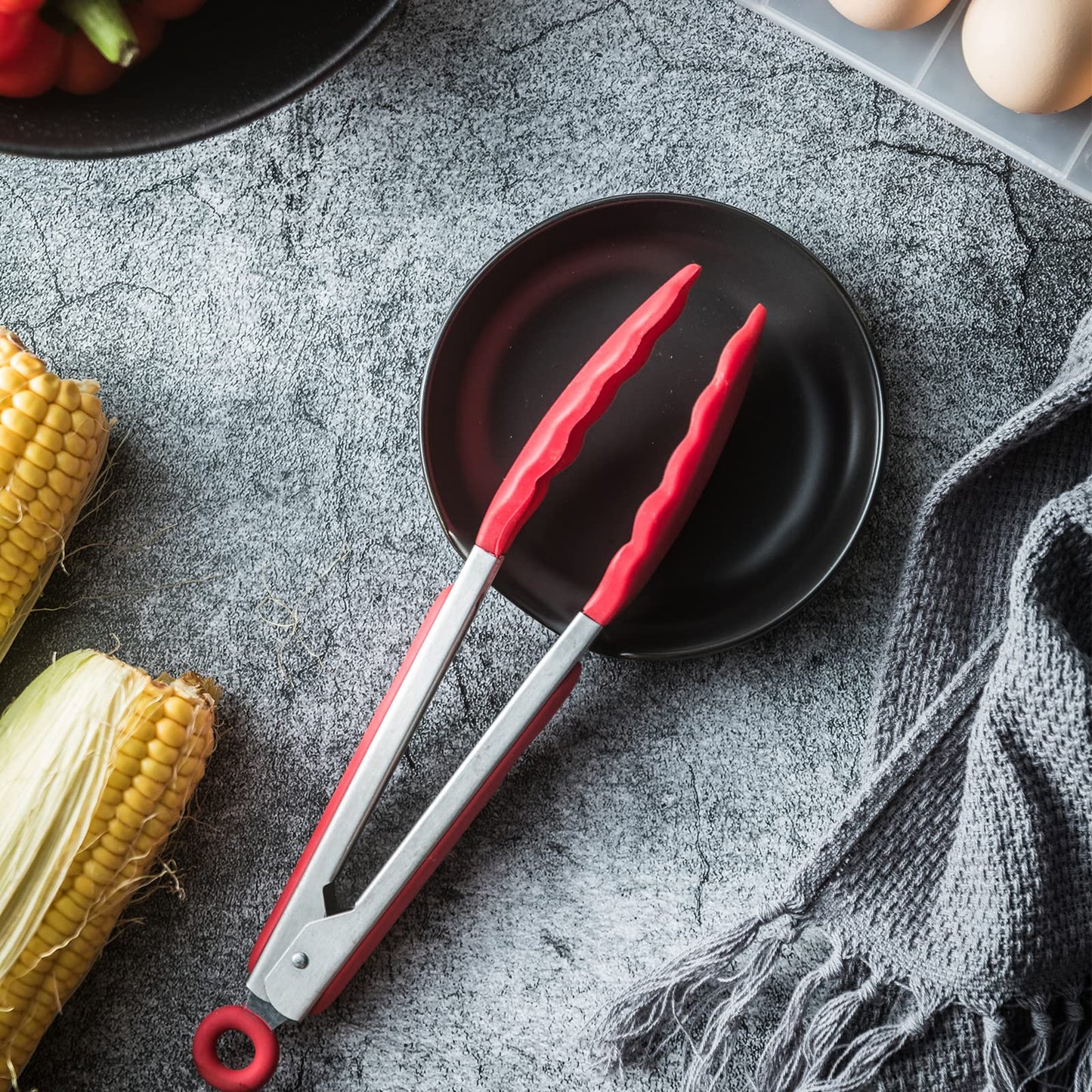 Gomakren Spoon Rest Spoon Holder For Stove Top Ceramic Black Spoon Rest For Kitchen Counter Halloween Spatula Holder Utensil Rest