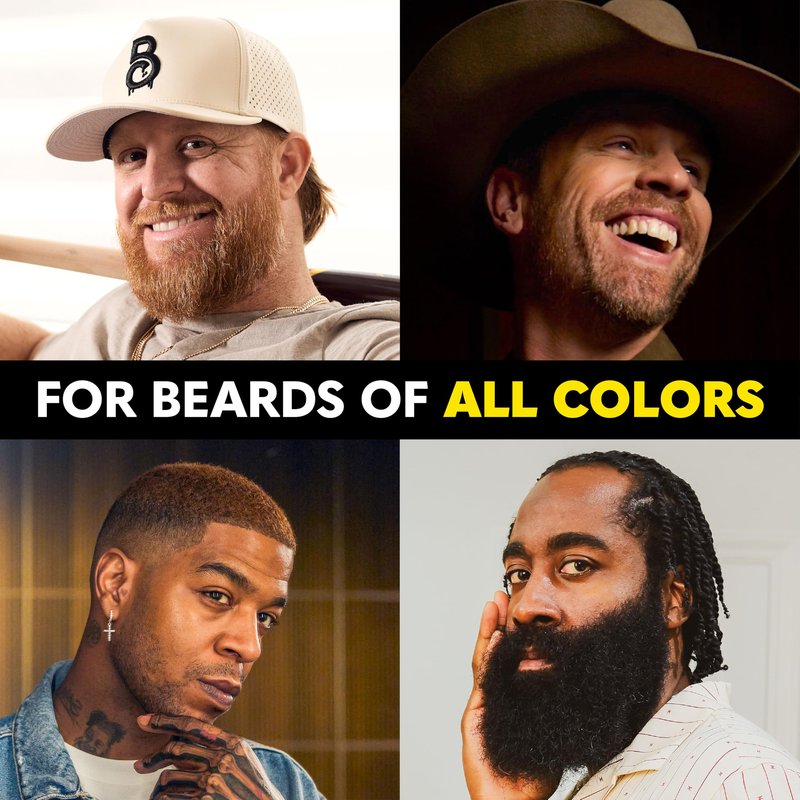 The Beard Club 1 Day Temporary Beard Dye for Men - Light Brown Beard, Mustache & Eyebrow Color for a Fuller, Well-Defined Look, Water & Sweat Resistant, Up to 30 Applications, 0.3 fl oz