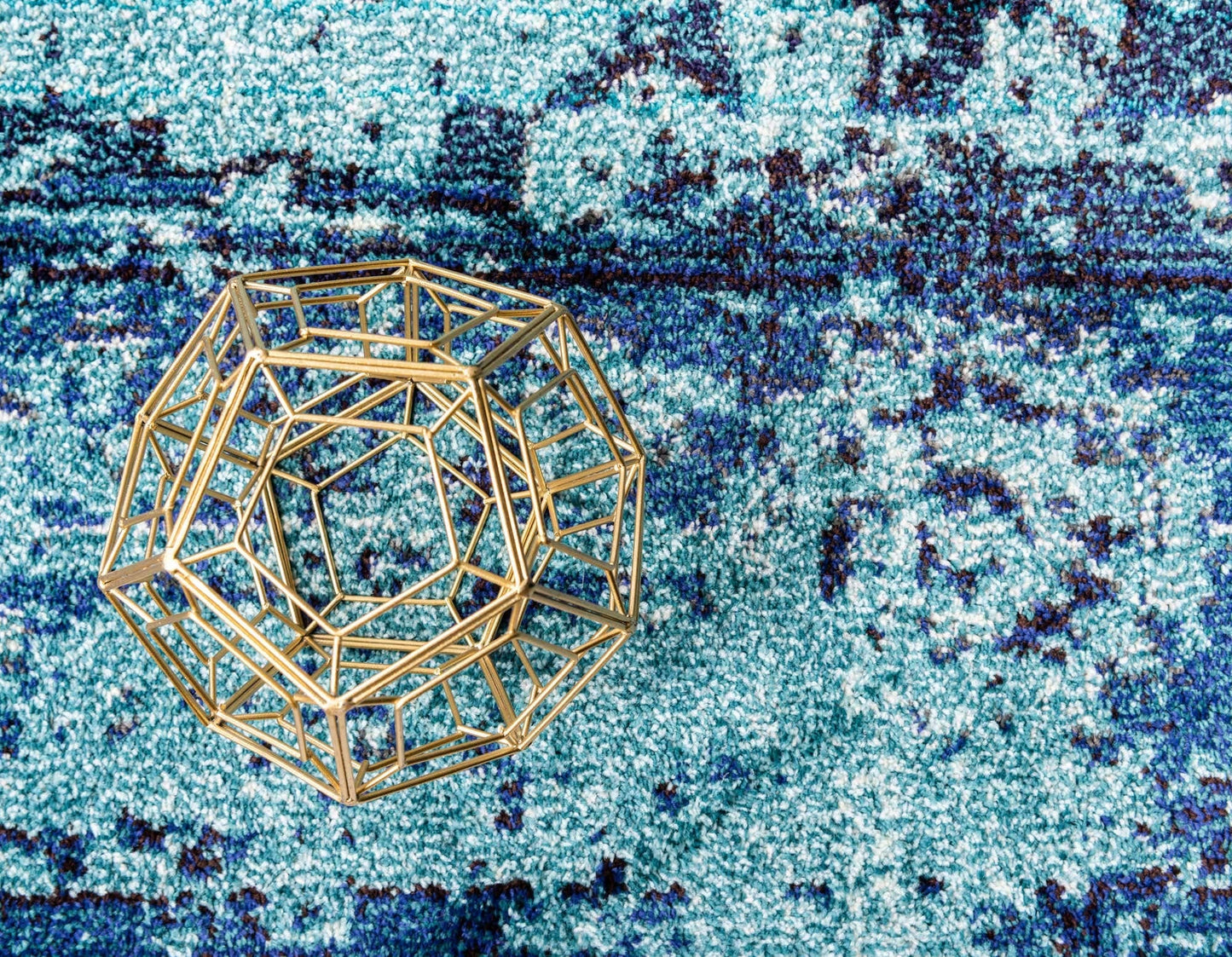 Unique Loom Medici Collection Vintage Botanical Traditional Blue Area Rug (5' 0 x 8' 0)