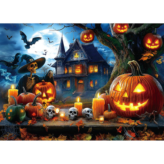 1000 Piece Puzzles for Adults Clearance, Ancient Castle Ghost Magic Tree for Adults, Hard Challenge Art Jigsaw Puzzles, for Gifts Birthday Party Games Family, 27.5 * 19.7 inch Dust Free Puzzle