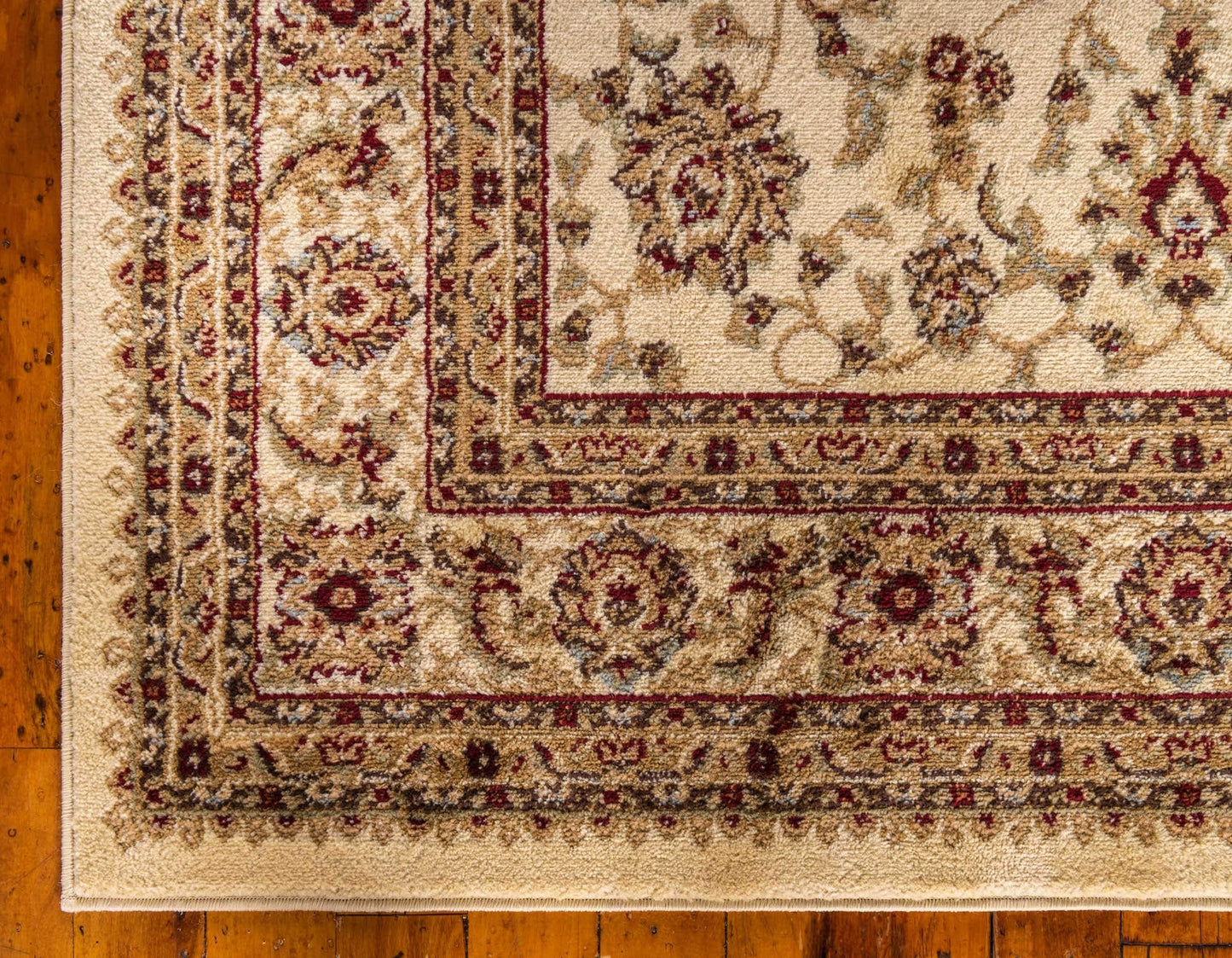Unique Loom Voyage Collection Traditional Oriental Classic Intricate Design Area Rug (9' 0 x 12' 0 Rectangular, Ivory/Gold)