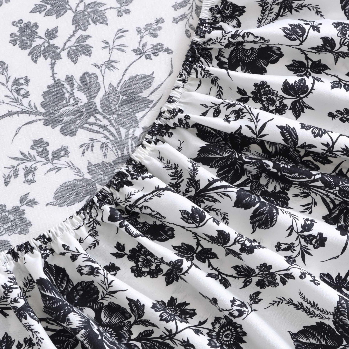 Betsey Johnson Betsey'S Toile Microfiber Black 4 Piece Sheet Set-King