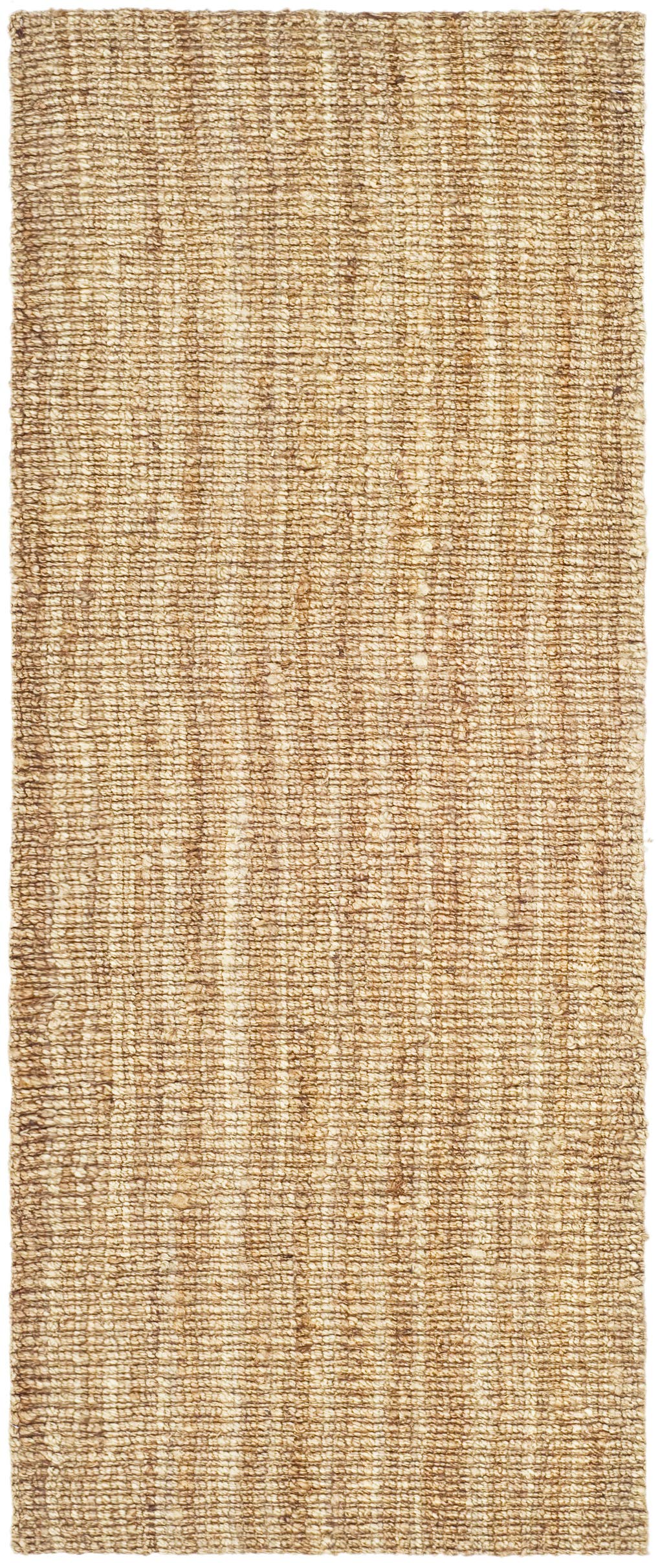 SAFAVIEH Natural Fiber Collection Runner Rug - 2' x 6', Natural Brown, Handmade Jute, Farmhouse Style, Chunky Textured Thick Pile (NF447A)