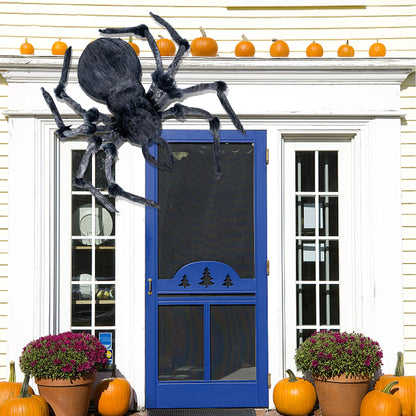 JOYIN Halloween Outdoor Decorations Giant Spider, 45” Scary Large Spider Halloween Decor Outside, Indoor Party Supplies, Yard Lawn Garden Haunted House Prop