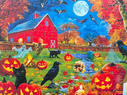 Halloween Puzzles 300 Pieces for Adults Large Piece - Light a Jack-o'-Lantern