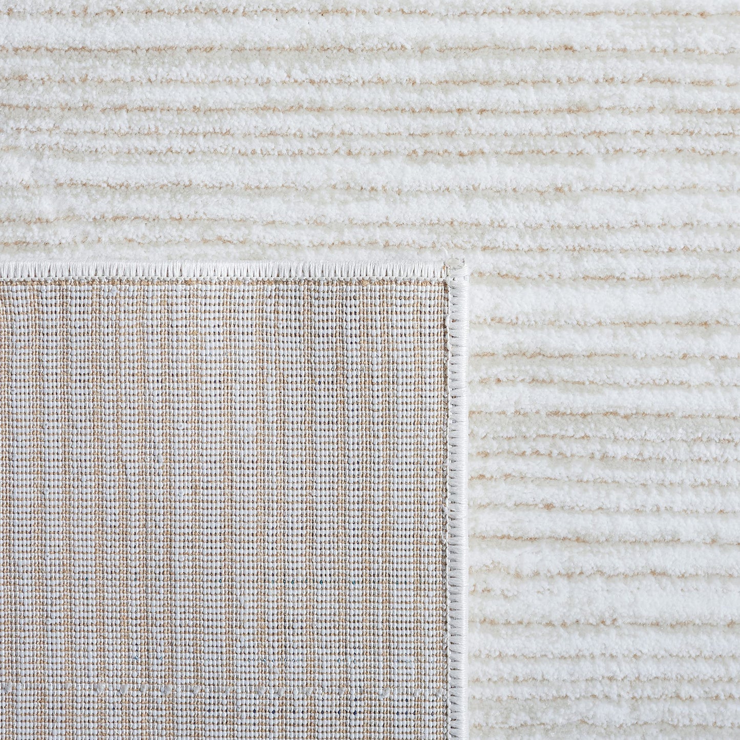 SAFAVIEH Vision Collection Round Rug - 10' Round, Ivory, Modern Ombre Design, Non-Shedding & Easy to Clean, Ideal for Living Room, Bedroom, Dining Space (VSN606J)