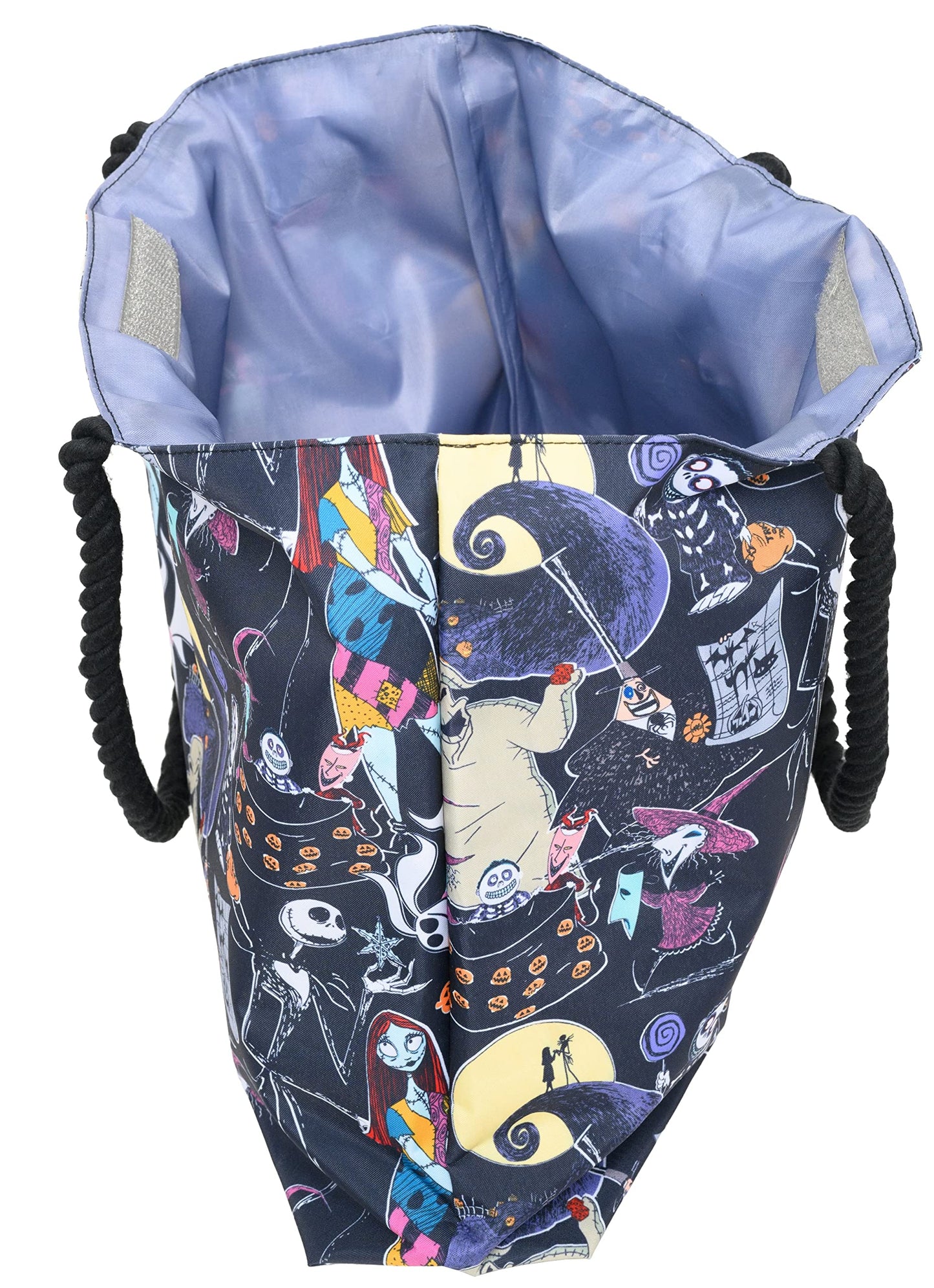 Disney Nightmare Before Christmas Tote Jack Skellington Sally Zero Print Bag