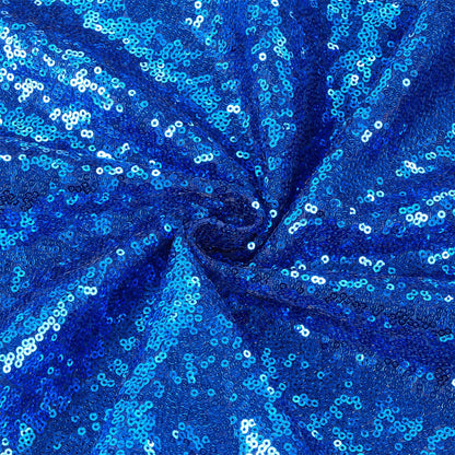 B-COOL Royal Blue Table Runner 12 Pack 12x72Inch Glitter Decoration Sparkly Fabric for Graduation Holiday Birthday Outdoor Dining Table Centerpieces