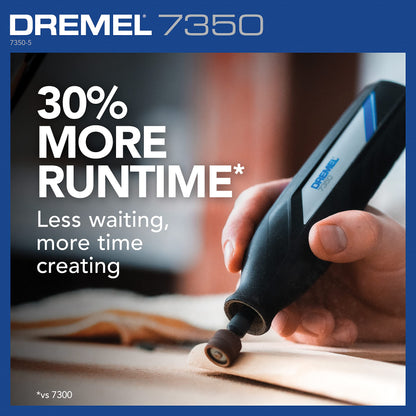 Dremel 7350-5 Cordless Rotary Tool Kit - Includes 4V Li-ion Battery and 5 Rotary Tool Accessories - Ideal for Light DIY Projects and Precision Work