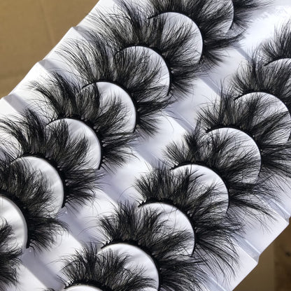 GMAGICTOBO False Eyelashes Wispy Eyelashes Faux 3D Mink Lashes Thick Volume Long Soft Dramatic Strip Eye Lashes Pack 8 Pairs