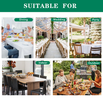 Biscaynebay Round Tablecloth 60 Inch-Auqa Blue Outdoor Fabric Table Cover-Small Circle Folding Table Cloths Linen Water Resistant for Kitchen Dining Picnic Patio Outdoor Party Restaurant Tables