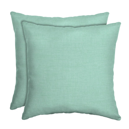 Arden Outdoor Toss Pillow, 2 Pack, 16 x 16, Rain-Proof, Fade Resistant Pistachio Botanical