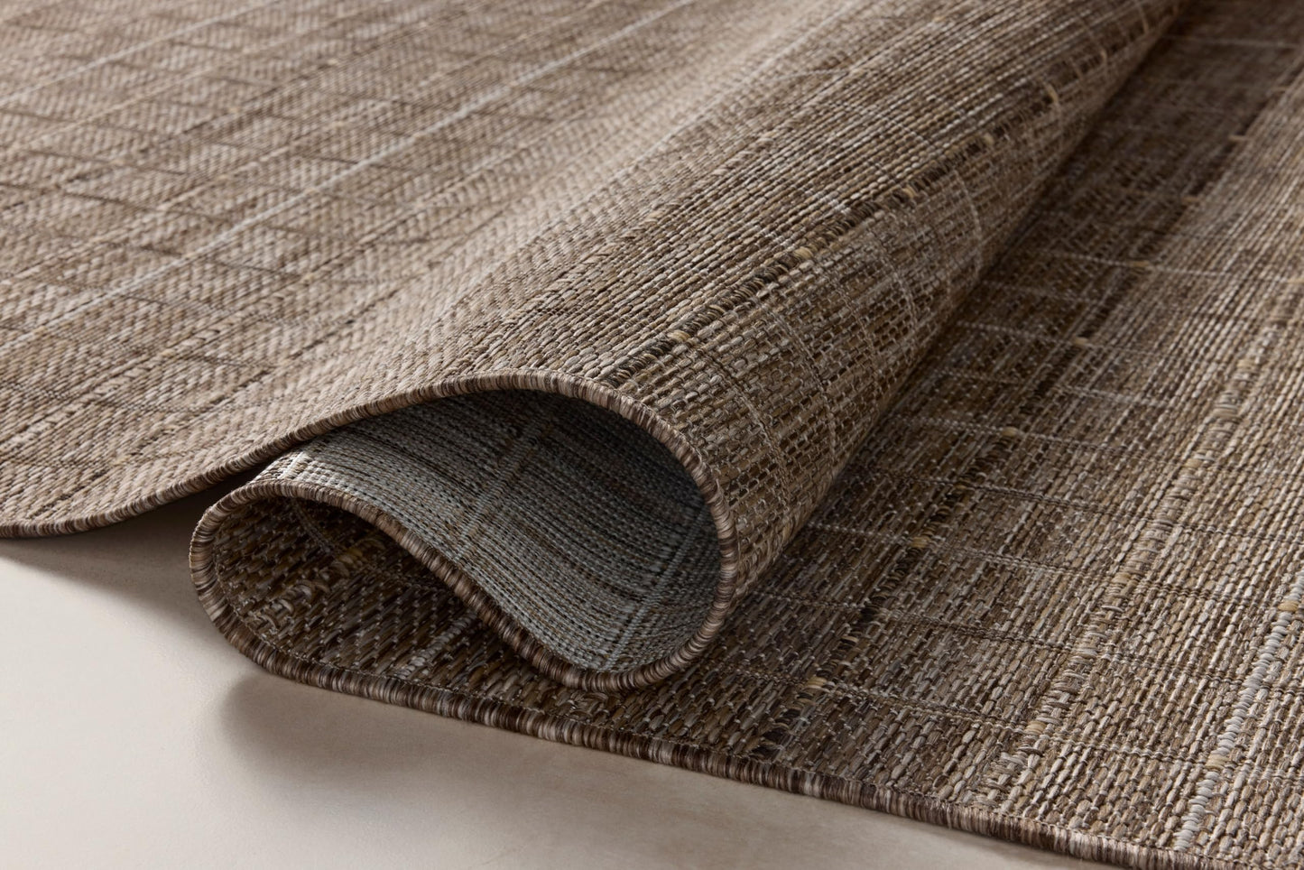 Loloi Birch Collection BIR-02 Natural/Bark 5' x 7'-3", .25" Pile Height, Area Rug, Indoor/Outdoor, Durable, Neutral, Easy Clean, Rug for Patio, Deck, Entry, Balcony, Outdoor Space