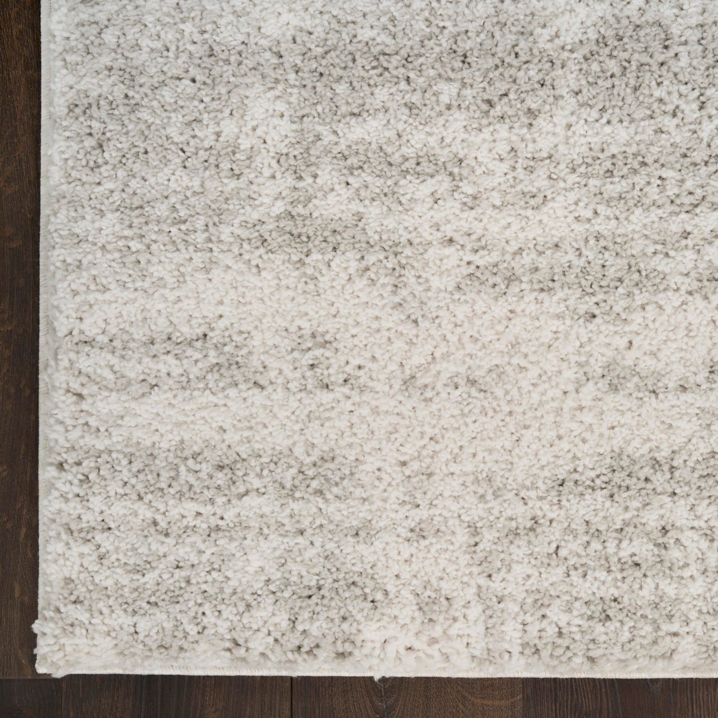 Nourison Home Modern Shag Ivory Grey 5'3" x 7' Area Rug - Easy Clean, Non Shedding, Bed Room, Living Room, Dining Room, Kitchen (5' x 7')