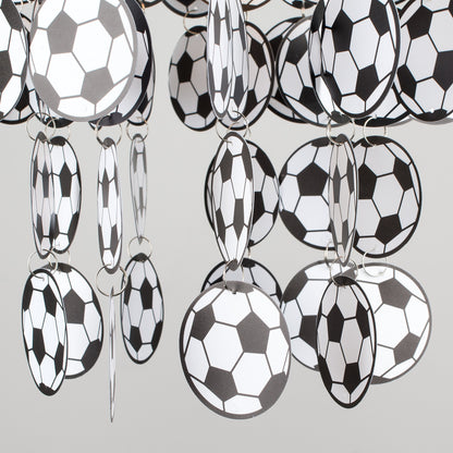 MiniSun | Black and White Football Ceiling Light Shade | Children's Lighting, Home Décor & Improvement Essential | 230mm Shade Width