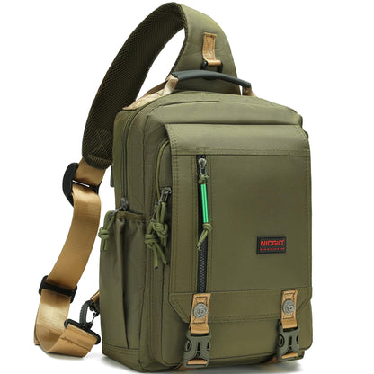 Nicgid Sling Bags, Chest Shoulder Backpacks Crossbody Purse Outdoor Chest Bag Travel Backpack for Men Women Hiking Camping Cycling