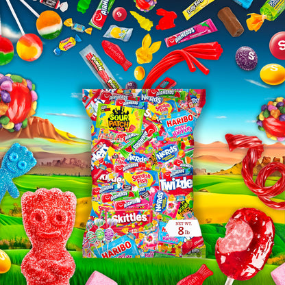 Bulk Candy Variety Pack - 8 lb Candy - Candy Bulk Individually Wrapped Candy- Halloween Candies - Trick Or Treat Candies - Piñata Filler Stuffers - Pinata Candy Stuffers - Candy Party Favors