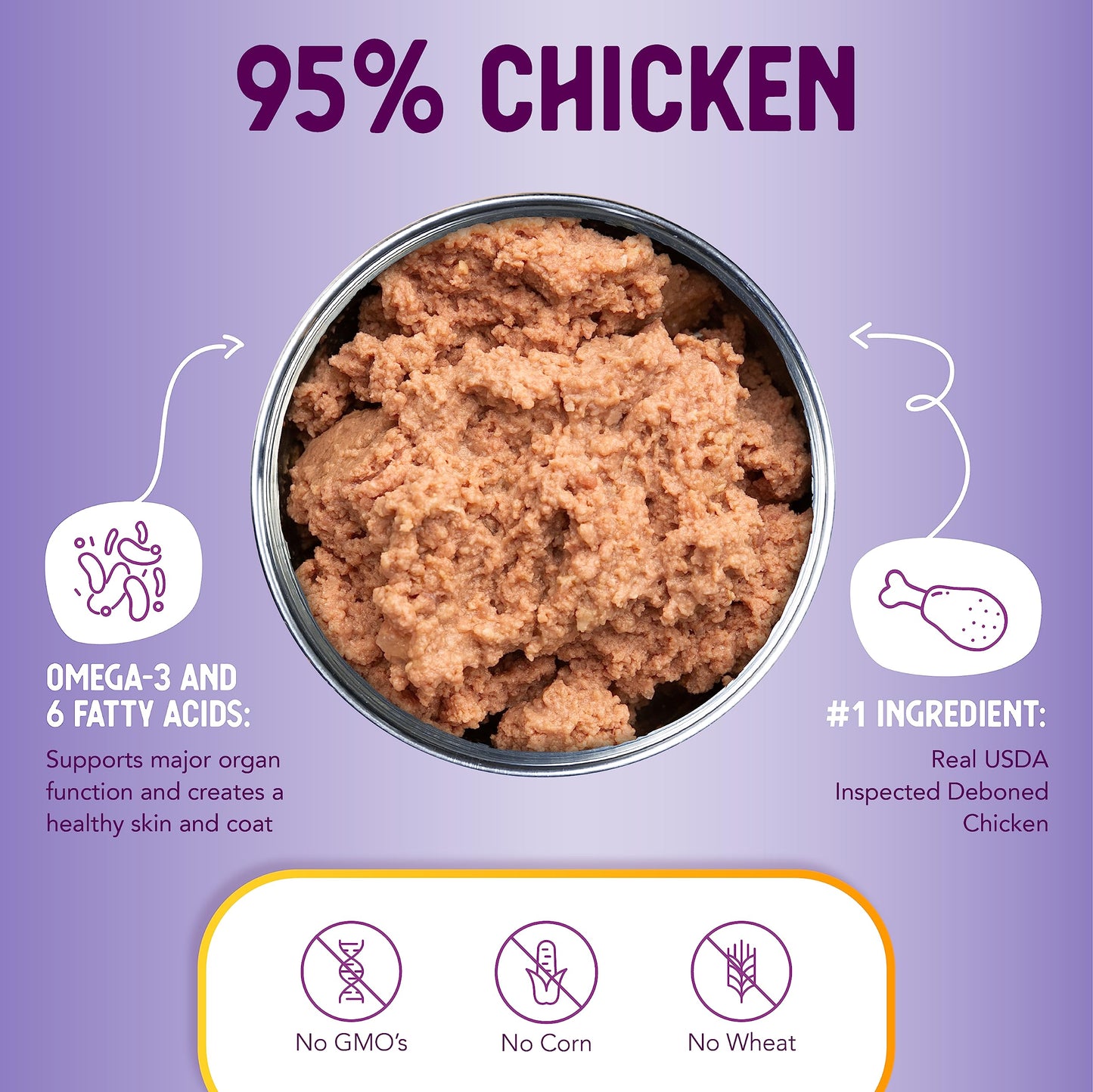 Health Extension 95% Chicken Entrée Wet Dog Food Grain-Free – 5.5 oz – Protein-Rich Formula, Hydration Support, Ideal for Sensitive Stomachs (Case of 24 Cans)