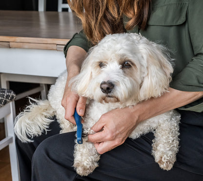 Mikki Doodles Dog Grooming De-Matting Tool, Heat Treated Micro Serrated Blades, Left & Right Hand Use, for Poodle Crossbreeds, One Size