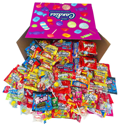 HUGE Assorted Candy PARTY MIX BOX 6.50 LBS/104 OZ Over 255 Individually Wrapped Candies of All Time America's Most (104)