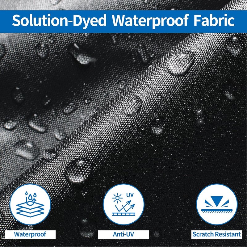 Trailerable Boat Cover - Heavy Duty Waterproof Tarp for V-Hull & Fishing Boats | Fits 14'-16' Length, 68" Width