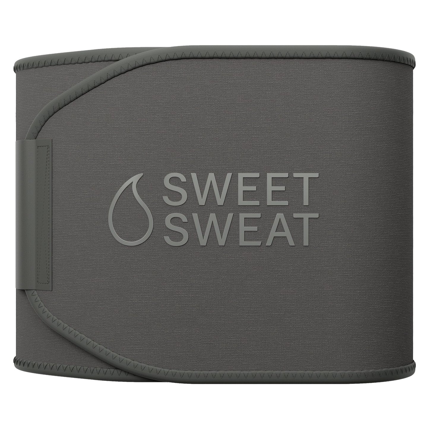 Sports Research Sweet Sweat Waist Trimmer (Core Series) - Premium Sweat Enhancing Fitness Band for Women & Men - Adjustable Fit · Latex-Free Neoprene - Matte Grey, Large